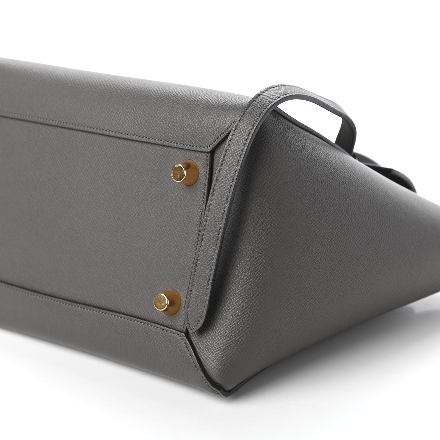 Grained Calfskin Small Belt Bag Grey