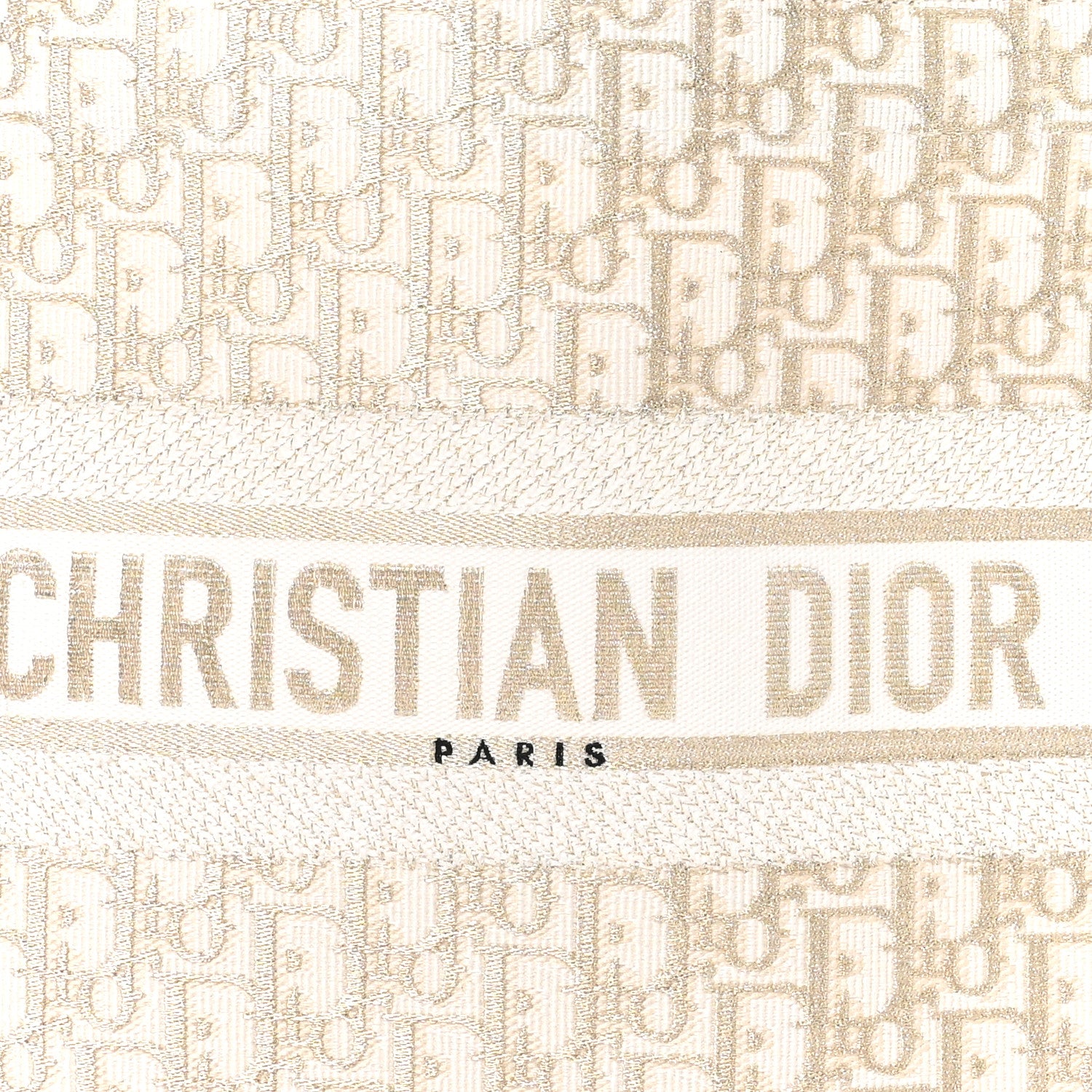 Christian Dior Oblique Medium Book Tote Gold Multicolor 8 of 10