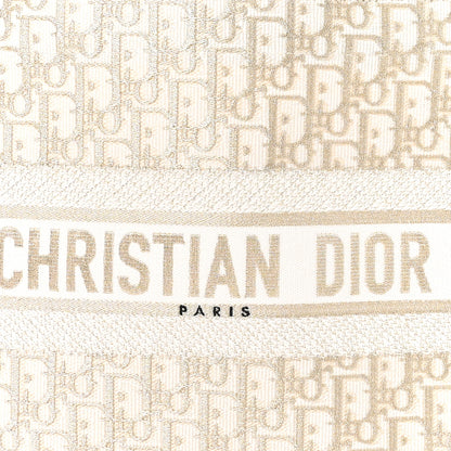 Christian Dior Oblique Medium Book Tote Gold Multicolor 8 of 10