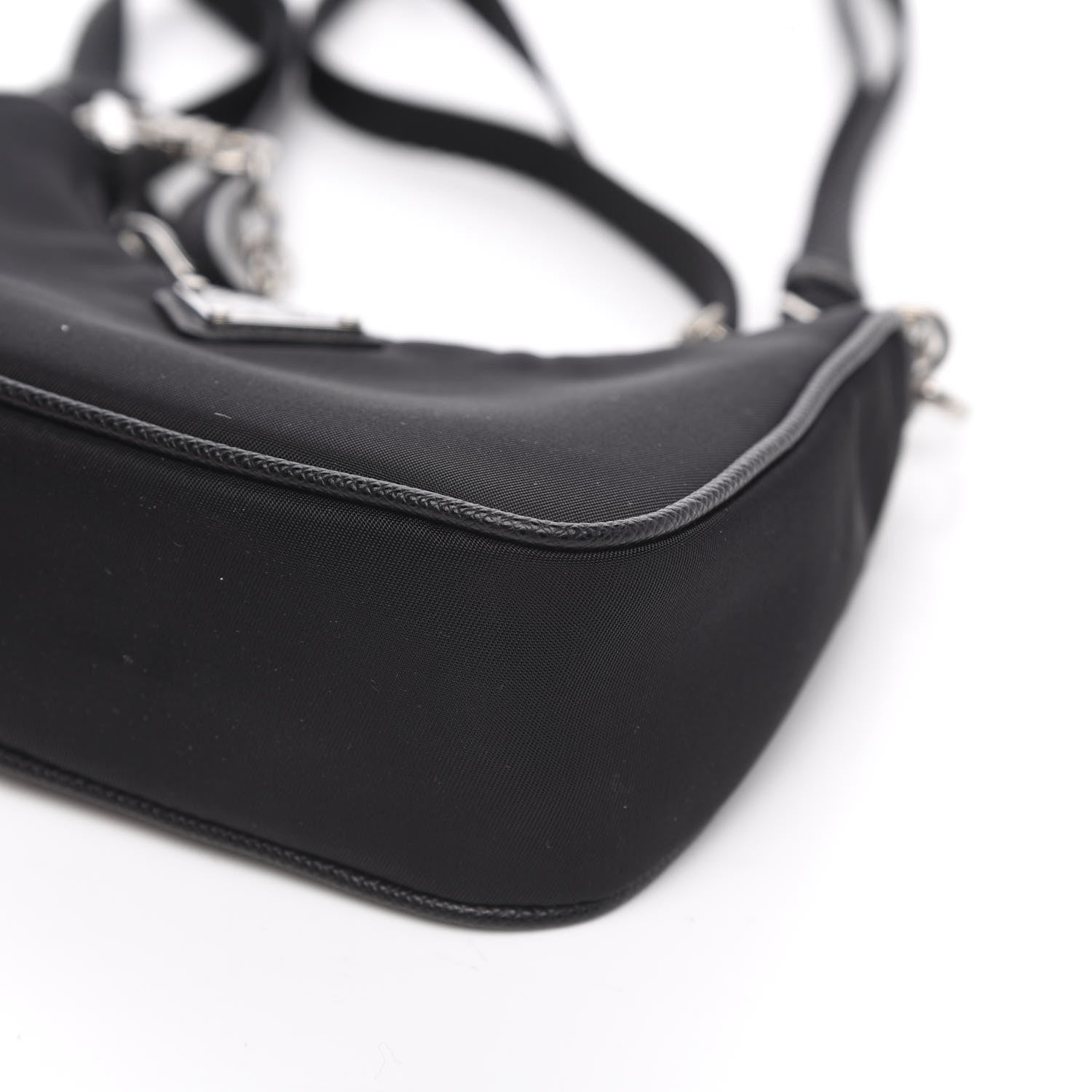 Prada Tessuto Nylon Mini Re-Edition 2000 Shoulder Bag Black 8 of 9