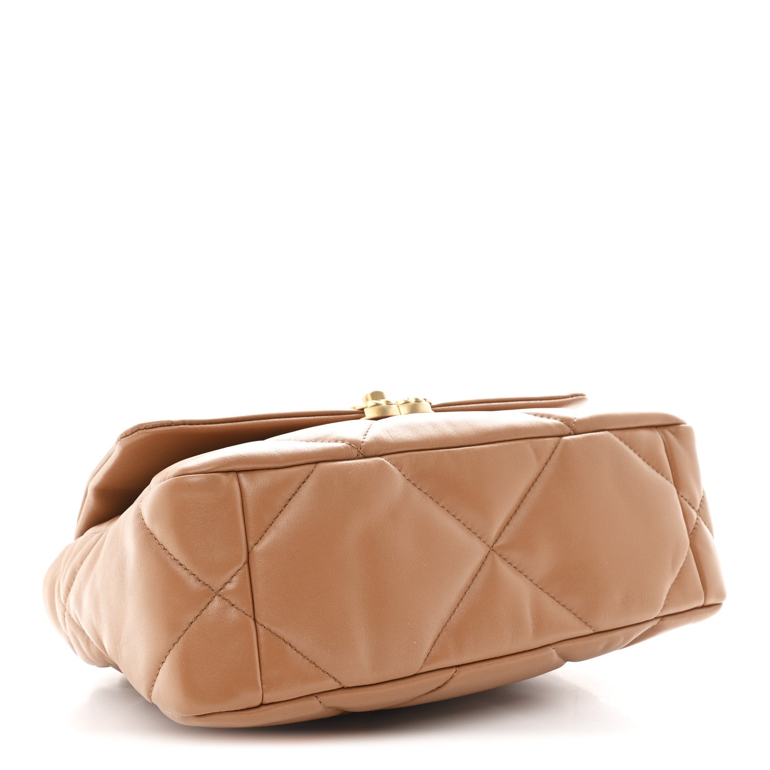 Chanel Lambskin Quilted Medium Chanel 19 Flap Brown 4 of 11