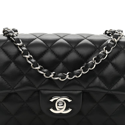 Chanel Lambskin Quilted Mini Rectangular Flap Black 8 of 9