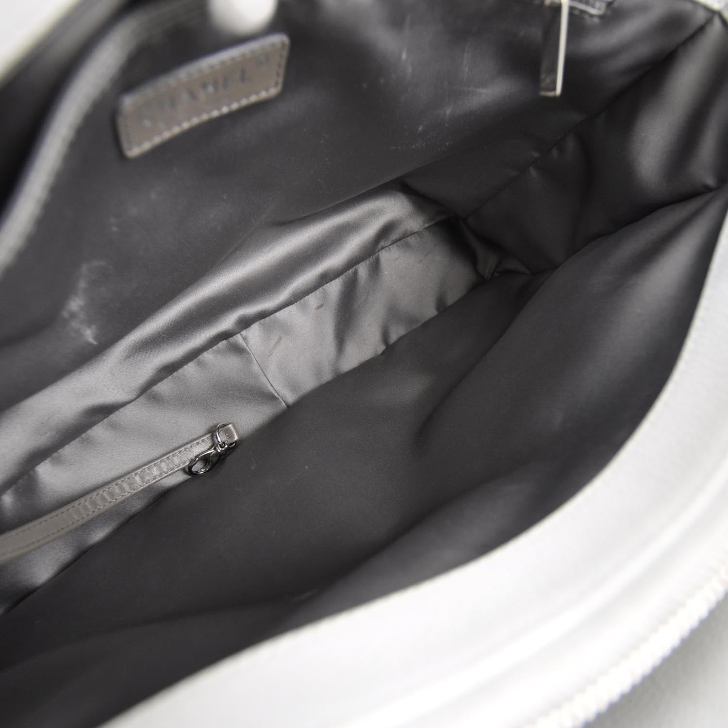 Chanel Caviar Grand Shopping Tote GST White 6 of 10