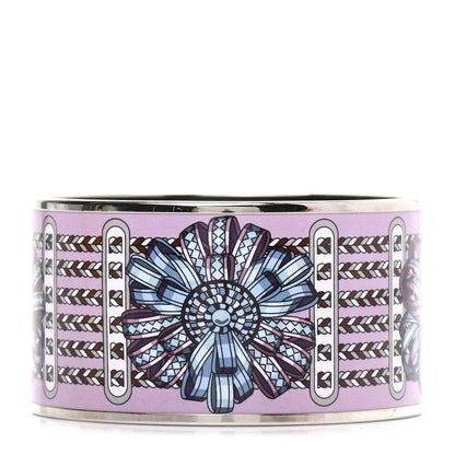 Hermes Enamel Printed Wide Rubans du Cheval Extra Bracelet 65 Colorise 1 of 5