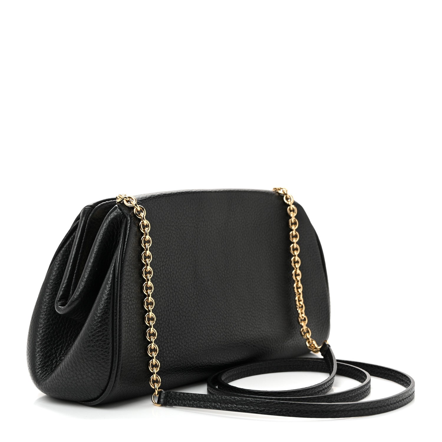 Salvatore Ferragamo Calfskin Small Gancini Crossbody Black 1832829