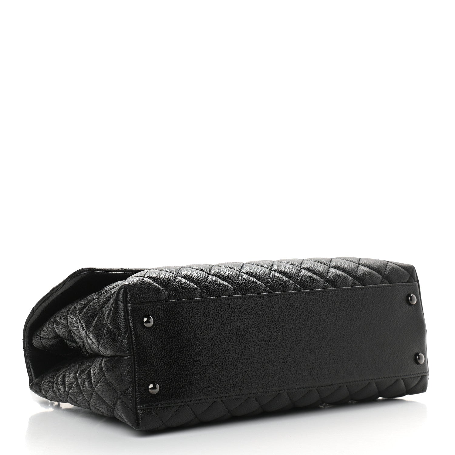 Chanel Caviar Quilted Medium Coco Handle Flap So Black 4 of 9