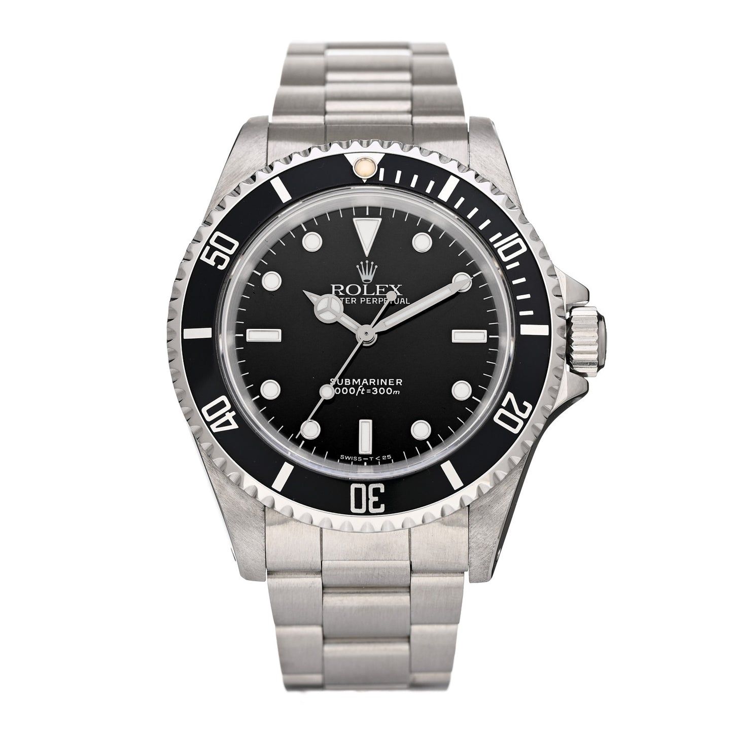 Stainless Steel 40mm Oyster Perpetual Submariner Watch Black 14060