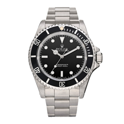 Rolex Stainless Steel 40mm Oyster Perpetual Submariner Watch Black 14060 1 of 4