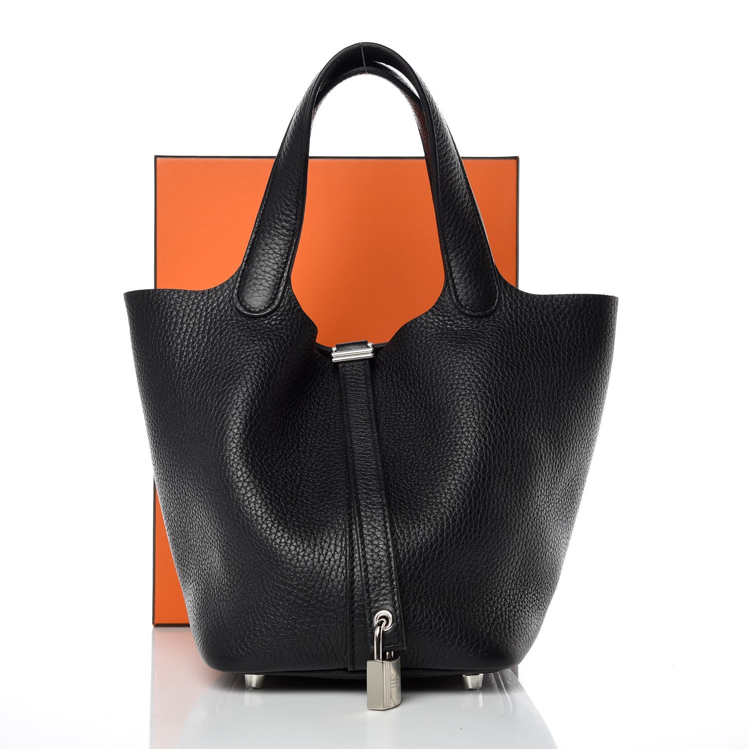 Hermes Taurillon Clemence Picotin Lock 18 PM Black 10 of 10