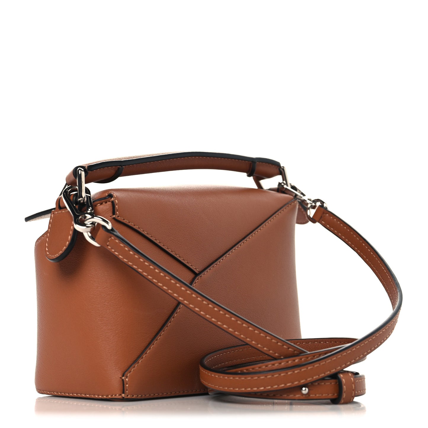 Calfskin Mini Puzzle Bag Tan