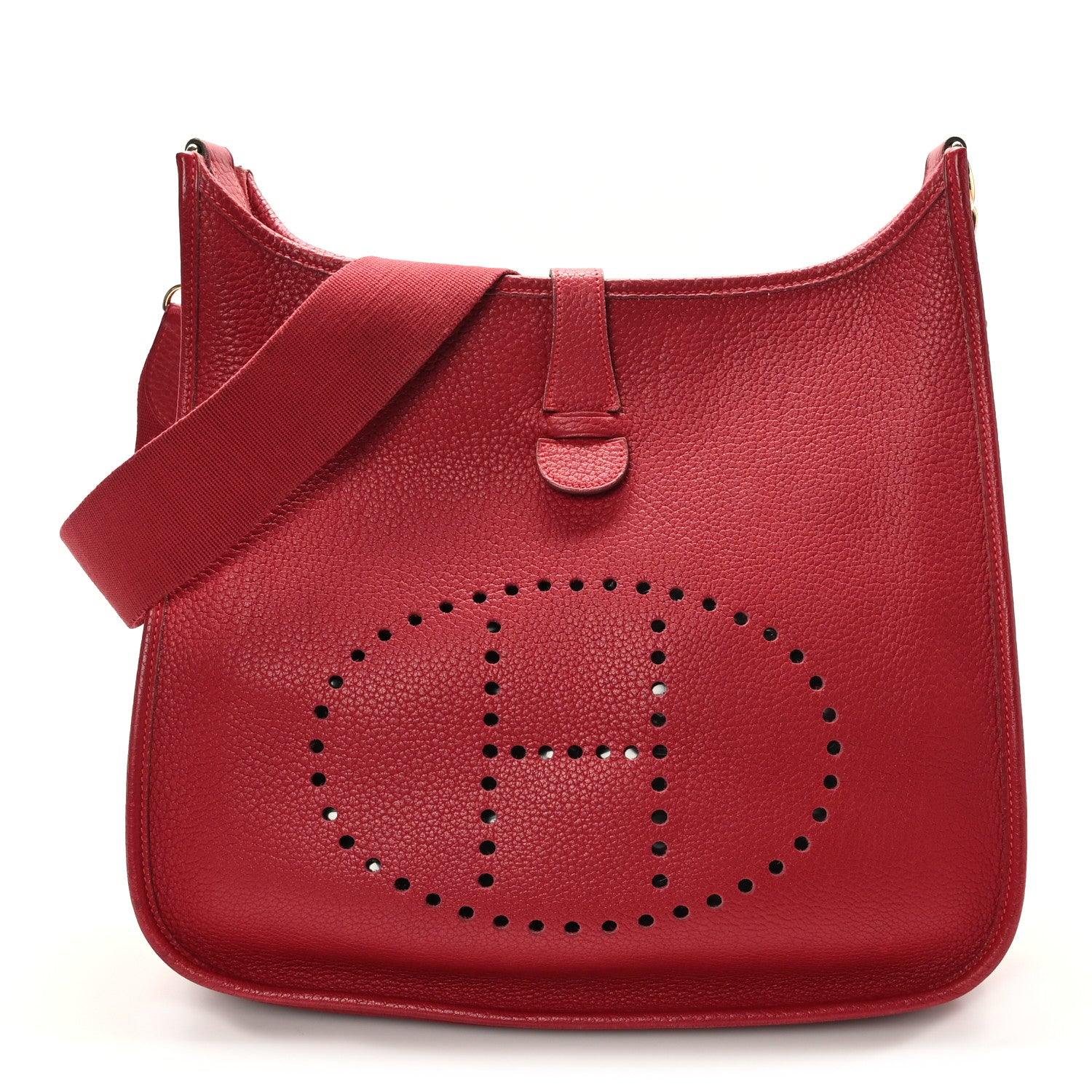Hermes Taurillon Clemence Evelyne GM Rouge 1 of 10