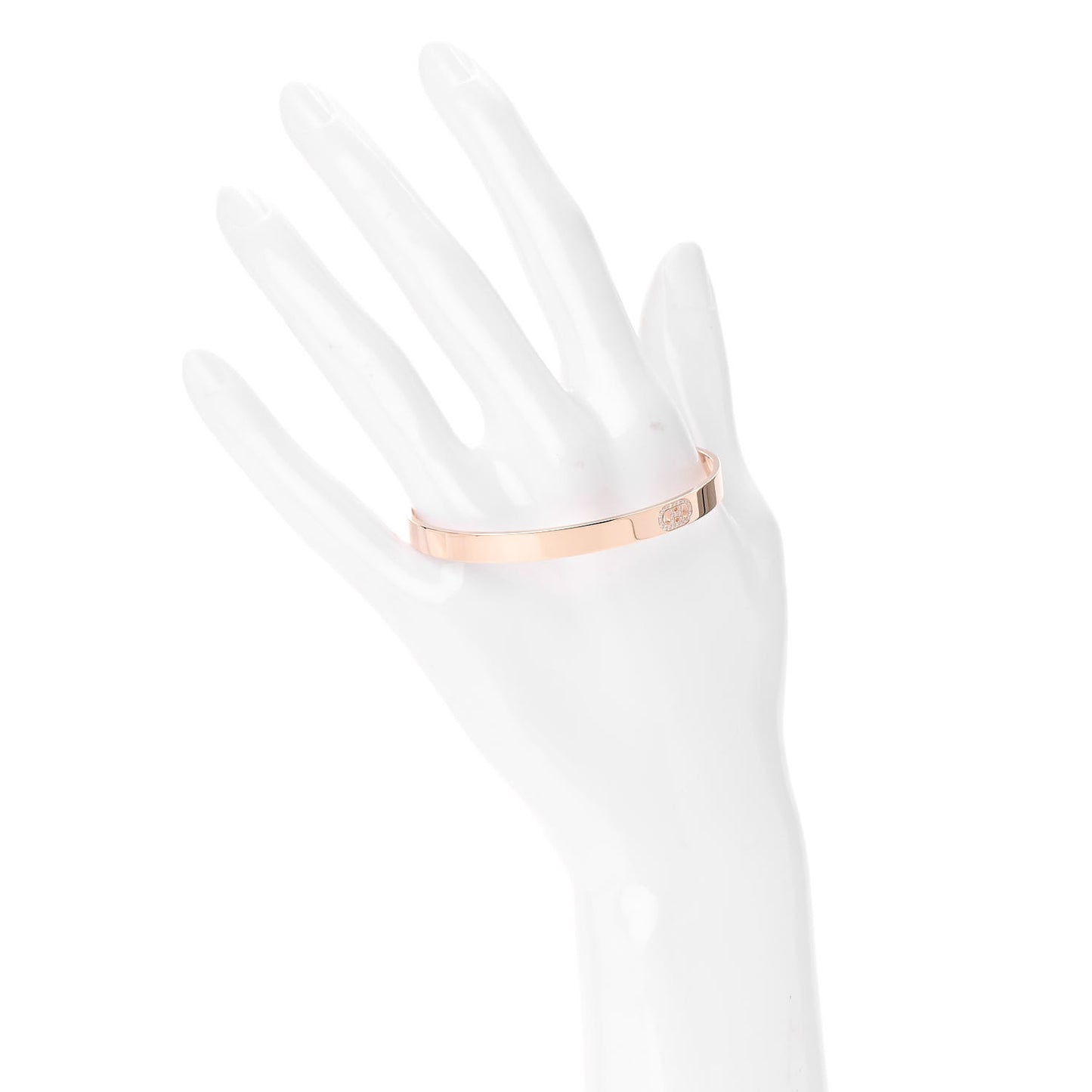 18K Rose Gold Diamond PM H D'Ancre Bracelet SH