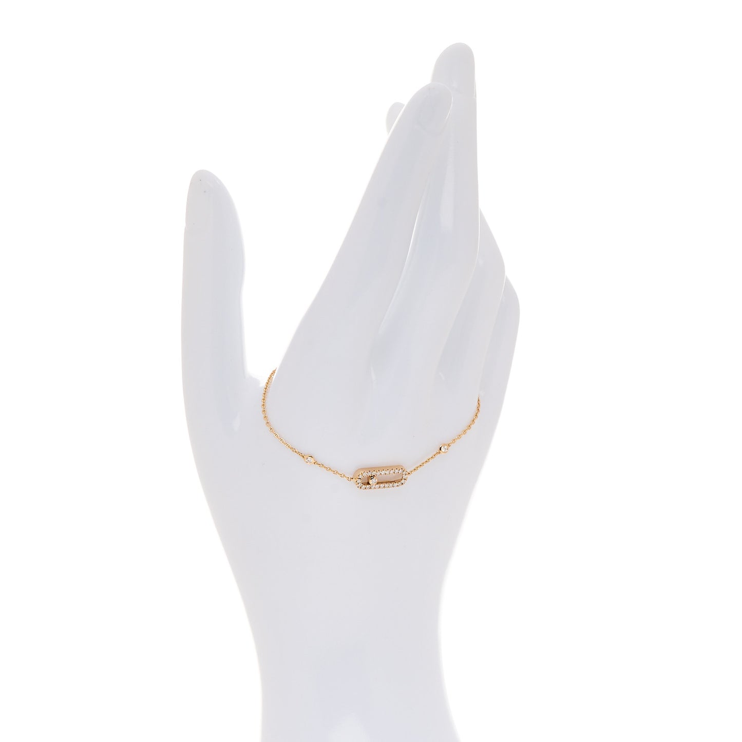 18K Rose Gold Diamond Move Uno Pave Bracelet
