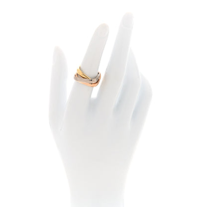 Cartier 18K Pink Yellow White Gold Medium Trinity Cushion Ring 52 6 2 of 4
