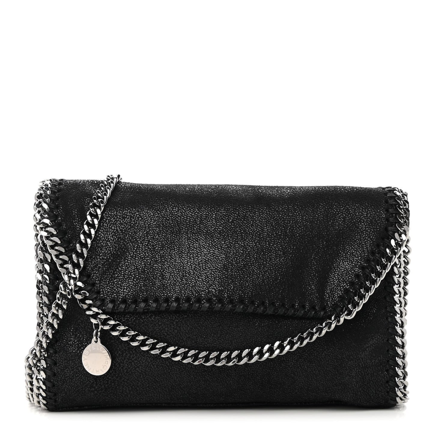 Shaggy Deer Mini Falabella Shoulder Bag Black