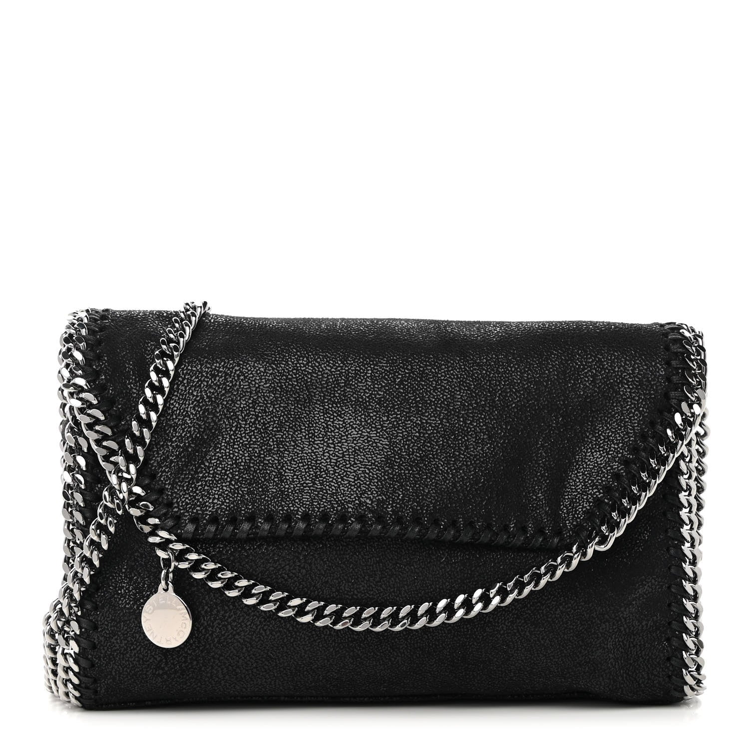 Stella McCartney Shaggy Deer Mini Falabella Shoulder Bag Black 1 of 9