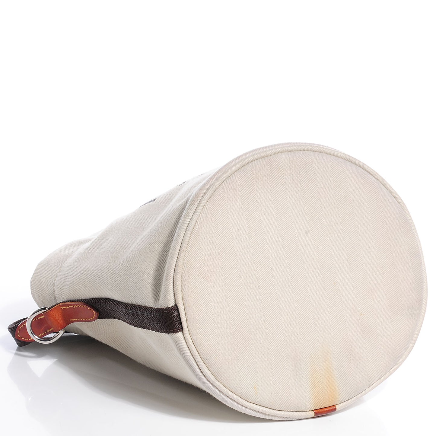 Chevron Herringbone Canvas Grooming Bag Chalk