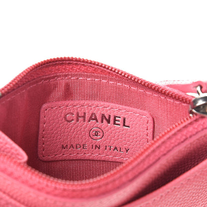 Chanel Caviar CC Zip Card Holder Pink 6 of 7