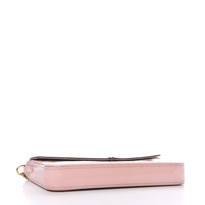Louis Vuitton Vernis Felicie Chain Wallet Rose Ballerine 4 of 9