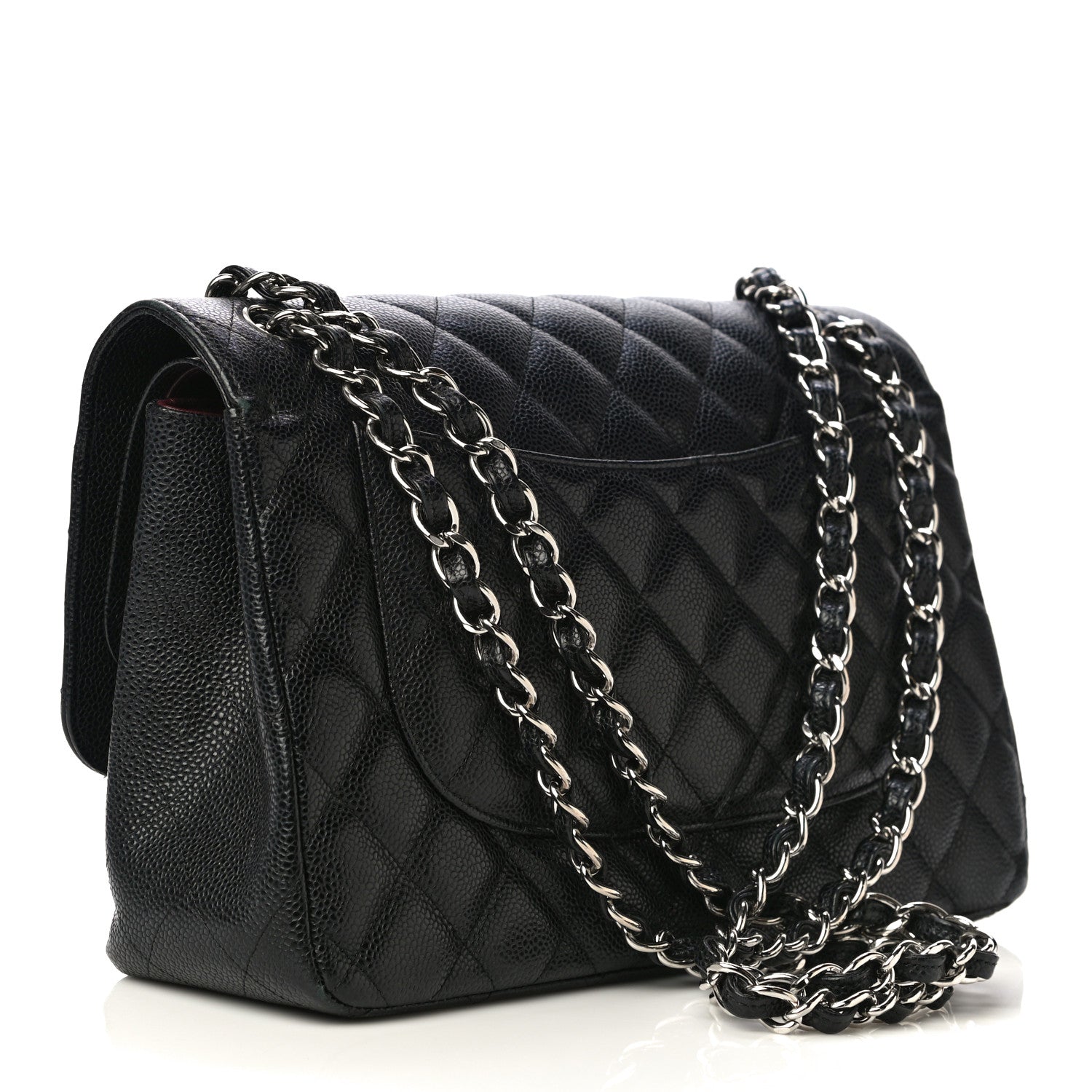 Chanel Caviar Quilted Jumbo Double Flap Black 3 of 13