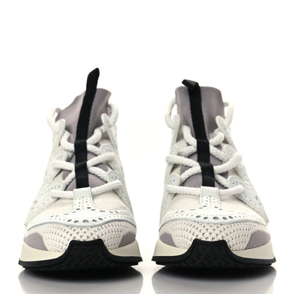 Hermes Mesh Calfskin Action Sneakers 35 Gris Clair Multicolor 2 of 8