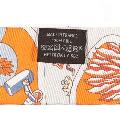 Hermes Silk Exposition Universelle Twilly Orange Ciel Brique 4 of 4