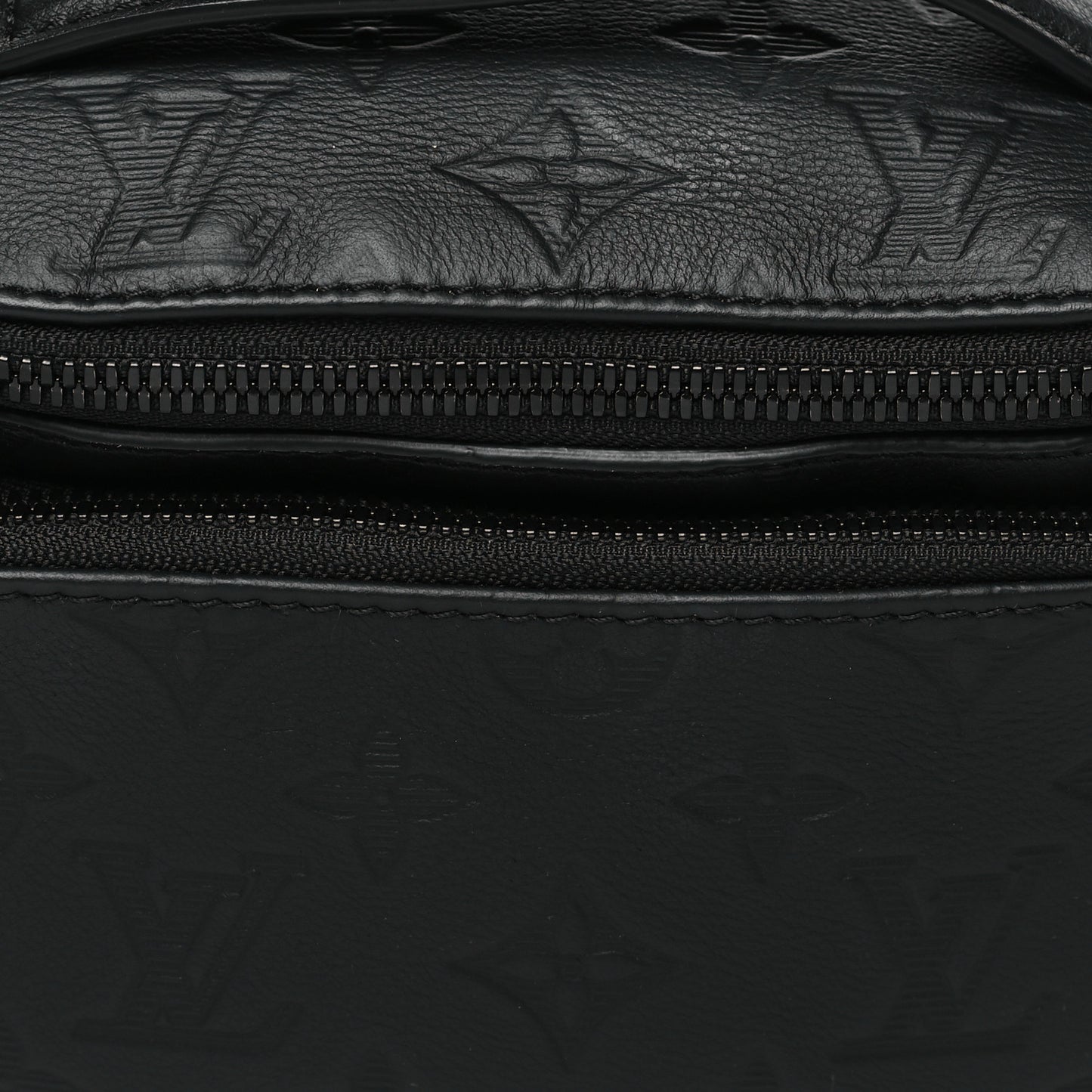 Calfskin Monogram Shadow Rush Bumbag Black