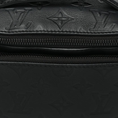 Louis Vuitton Calfskin Monogram Shadow Rush Bumbag Black 7 of 9