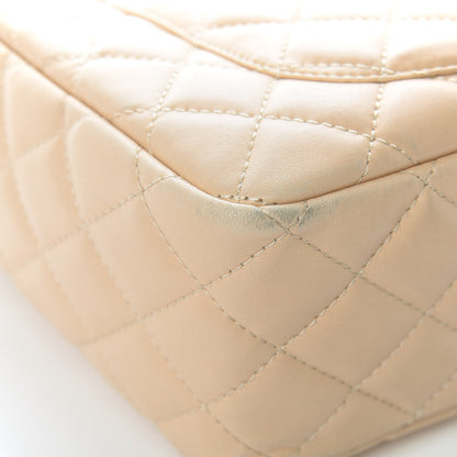 Chanel Lambskin Quilted Large Camera Case Beige Clair 13 of 17