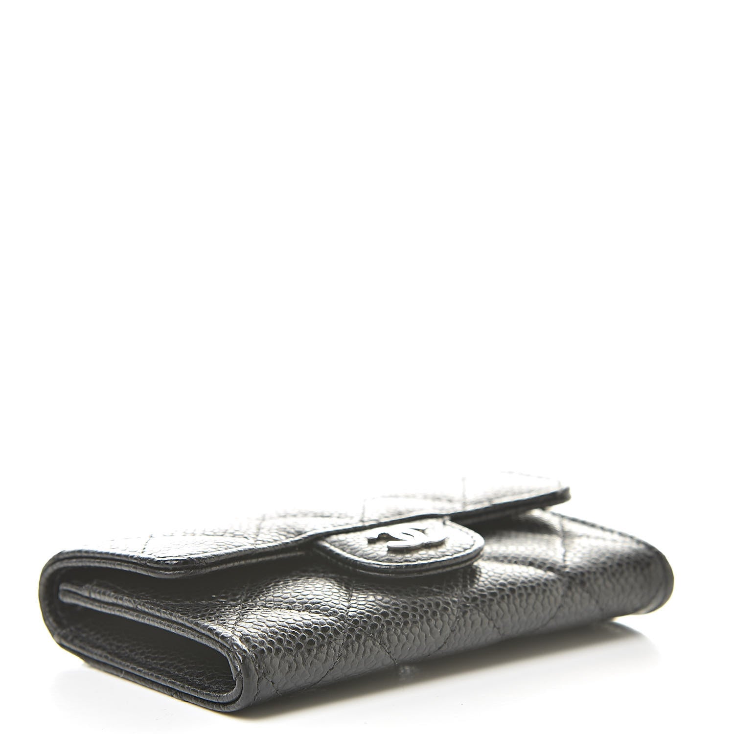 Chanel Caviar Quilted Flap Card Holder Black 4 of 9
