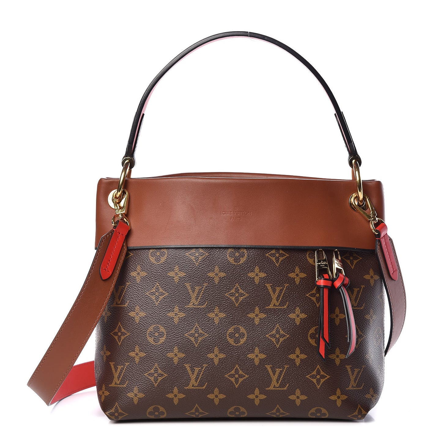 Monogram Tuileries Besace Caramel Rouge