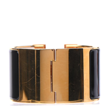 Hermes Enamel Extra Wide Clic Clac H Bracelet PM Black 2 of 4