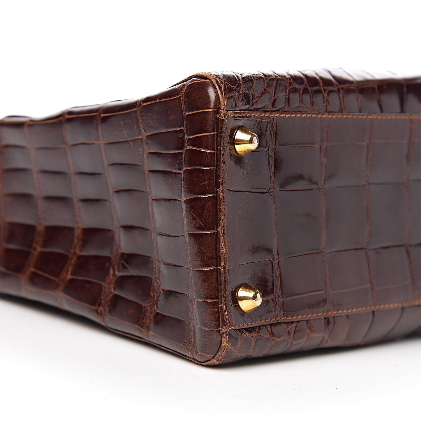Crocodile Large Lady Dior Brown