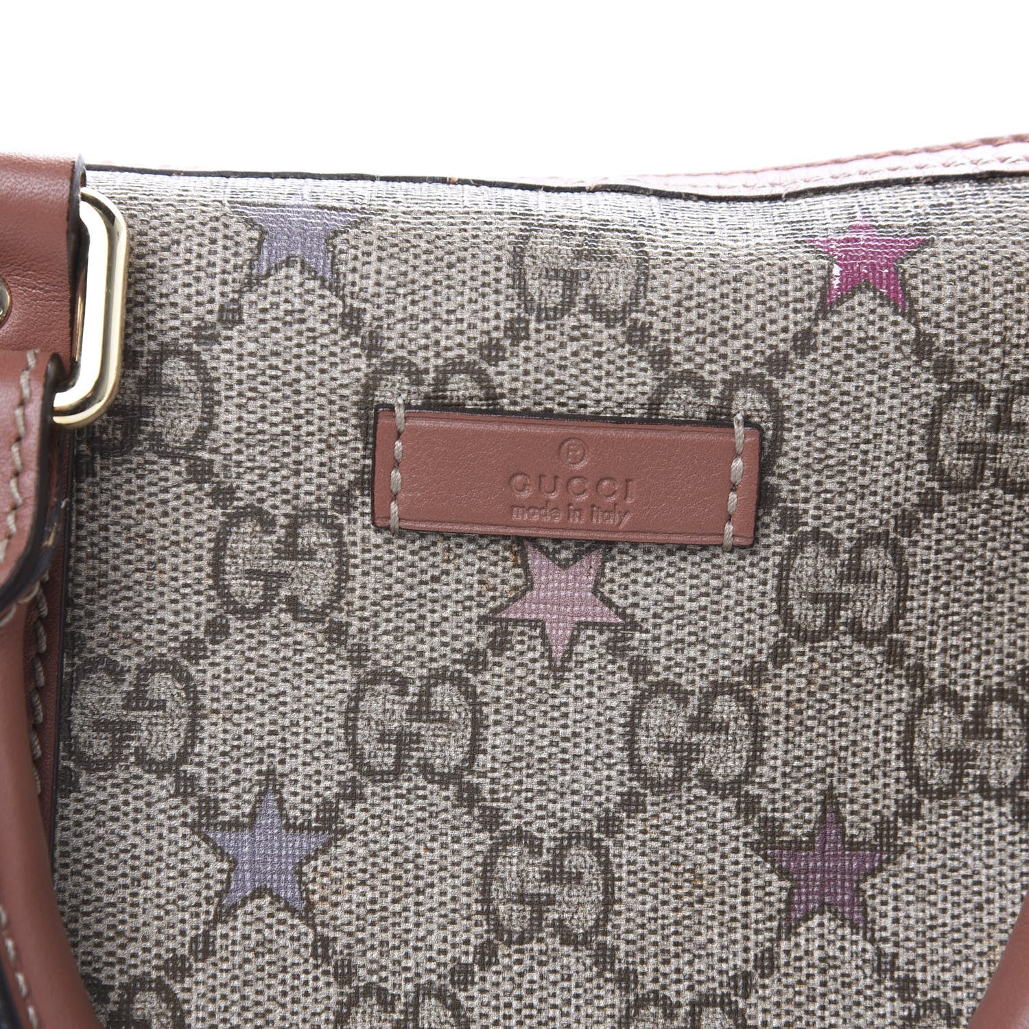 Gucci GG Supreme Stars Medium Joy Boston Pink 8 of 16