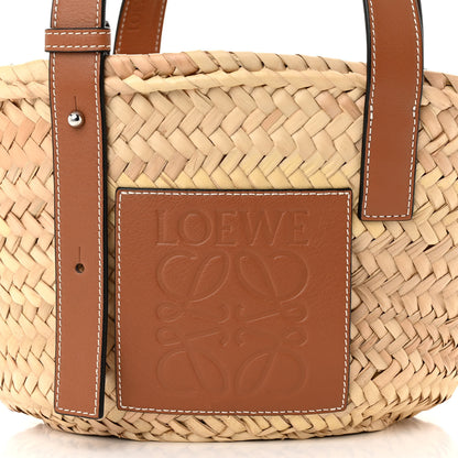 Loewe Raffia Small Basket Tote Bag Natural Tan 6 of 8