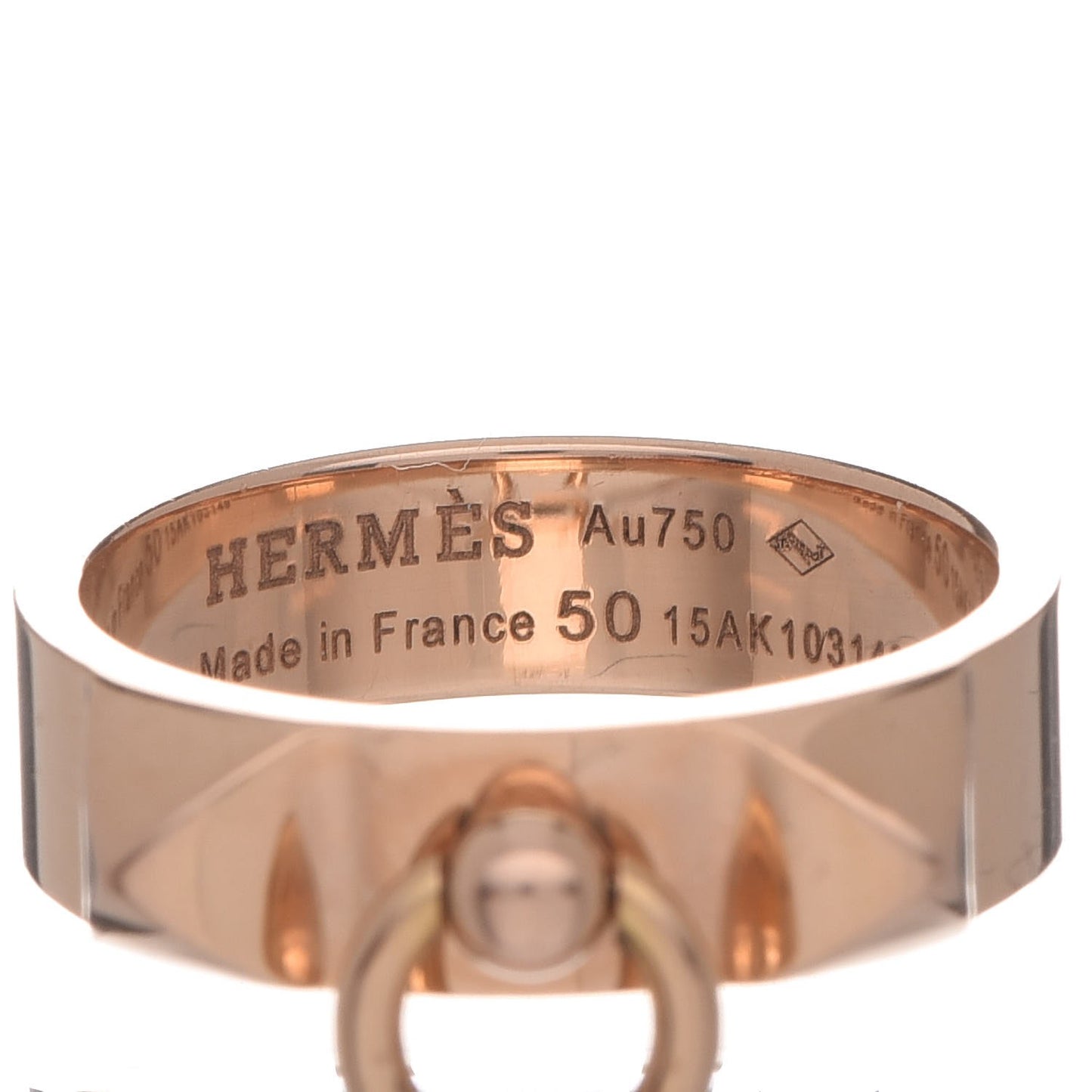 18K Rose Gold PM Collier De Chien Ring 50 5.5