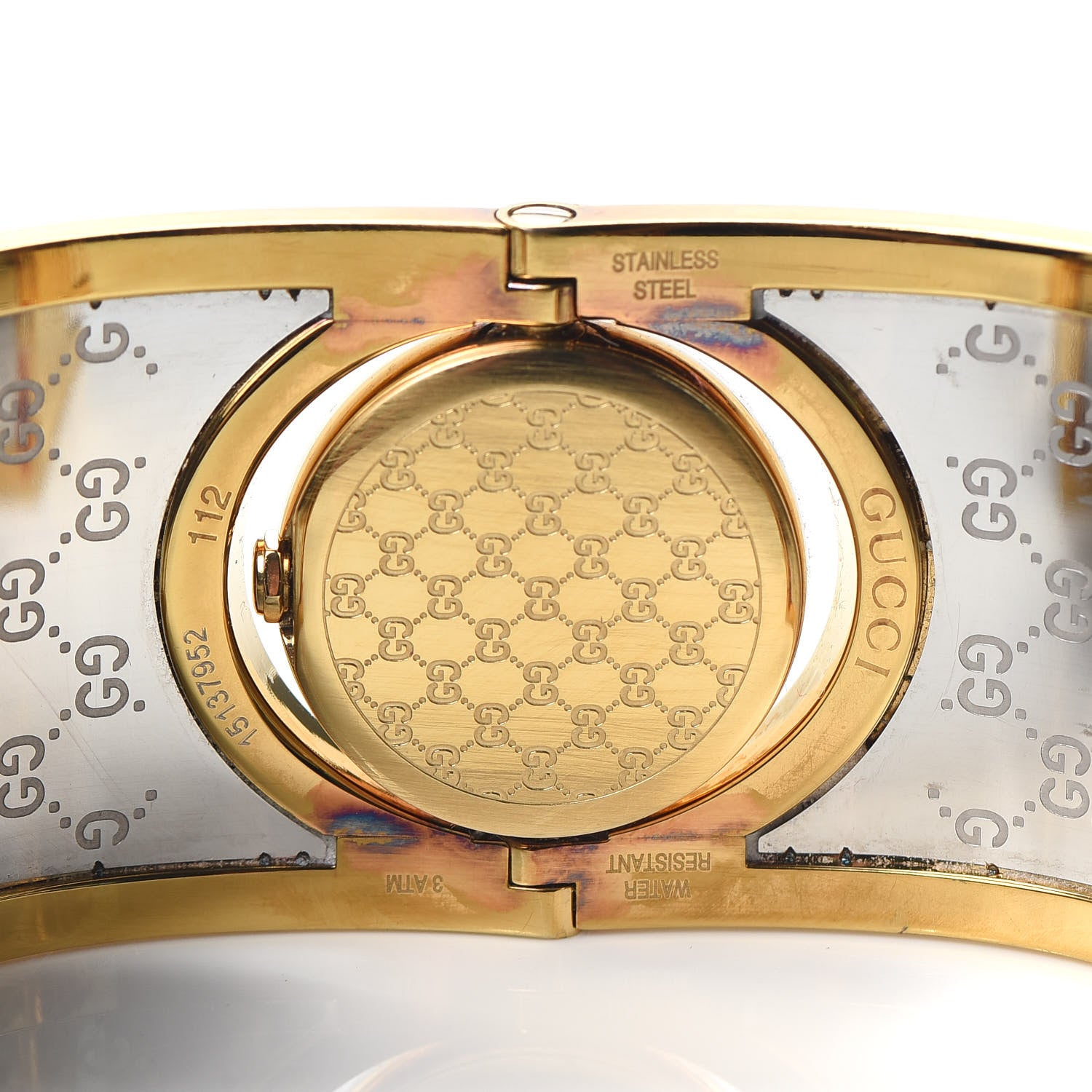 Gucci Stainless Steel Calfskin 33mm Twirl Quartz Watch Bronze 4 of 5