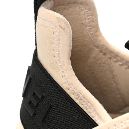 Chanel Velvet Calfskin Mixed Fibers CC Sneakers 41.5 Beige 10 of 10