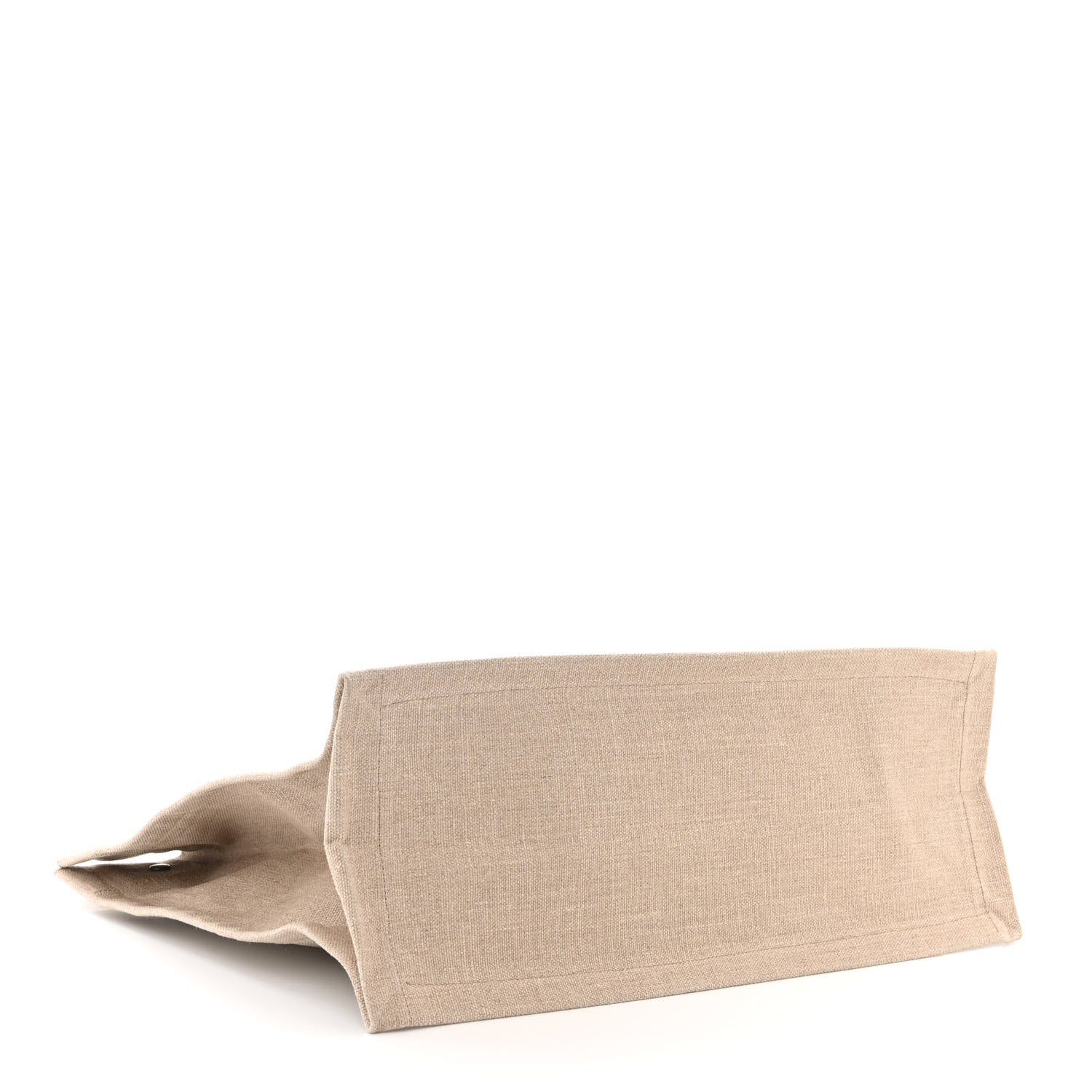 Saint Laurent Linen Calfskin Rive Gauche Tote Optic White 4 of 10