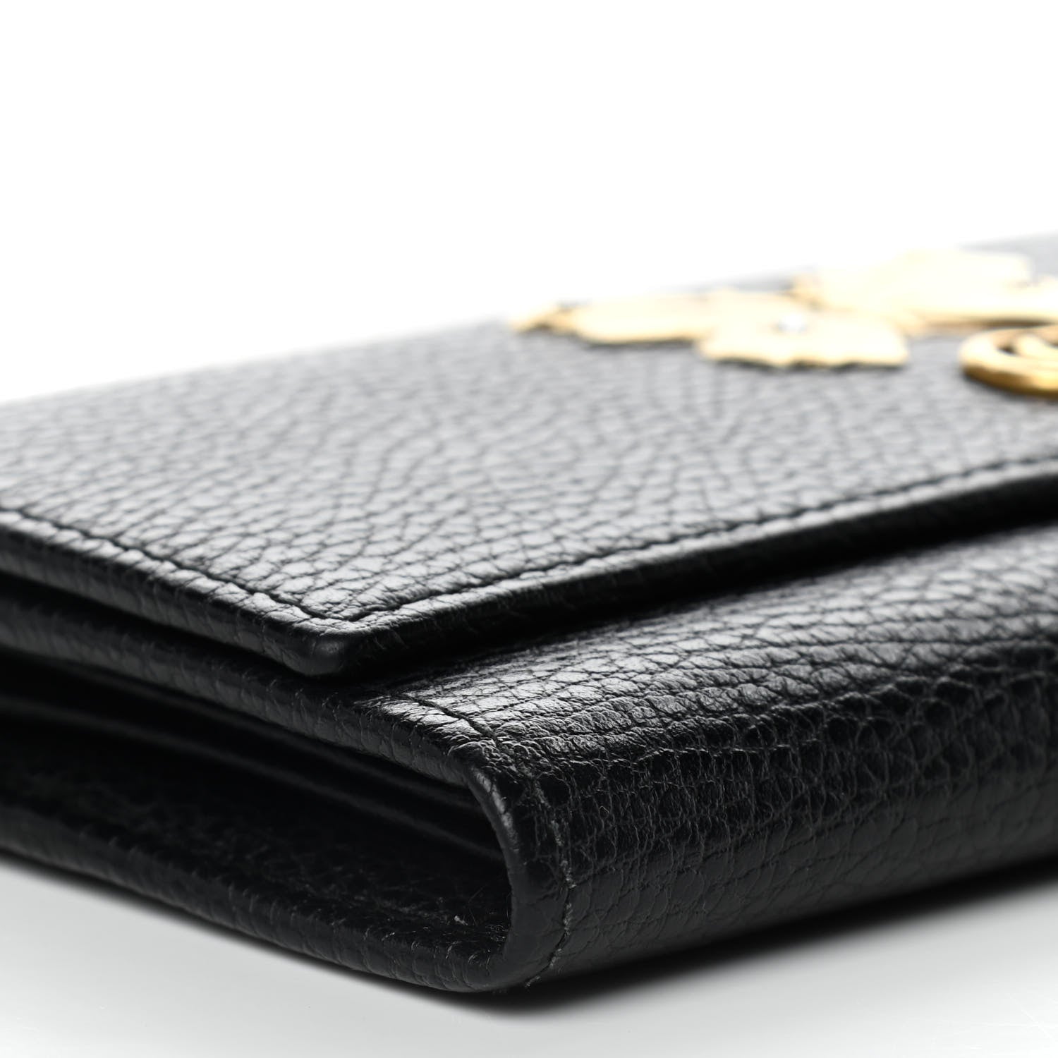Gucci Calfskin Garden Continental Wallet Black 7 of 10