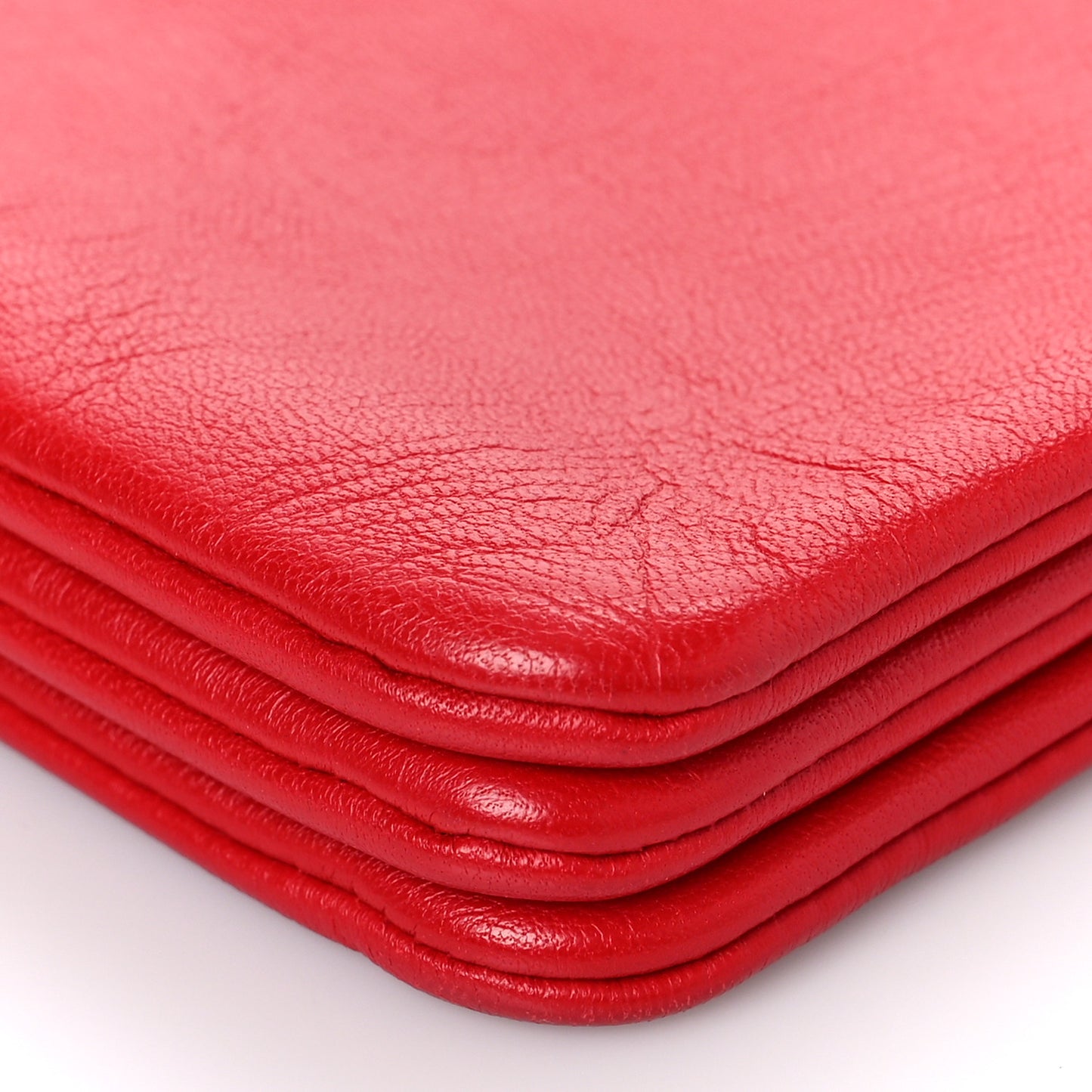 Lambskin Large Trio Crossbody Bag Red