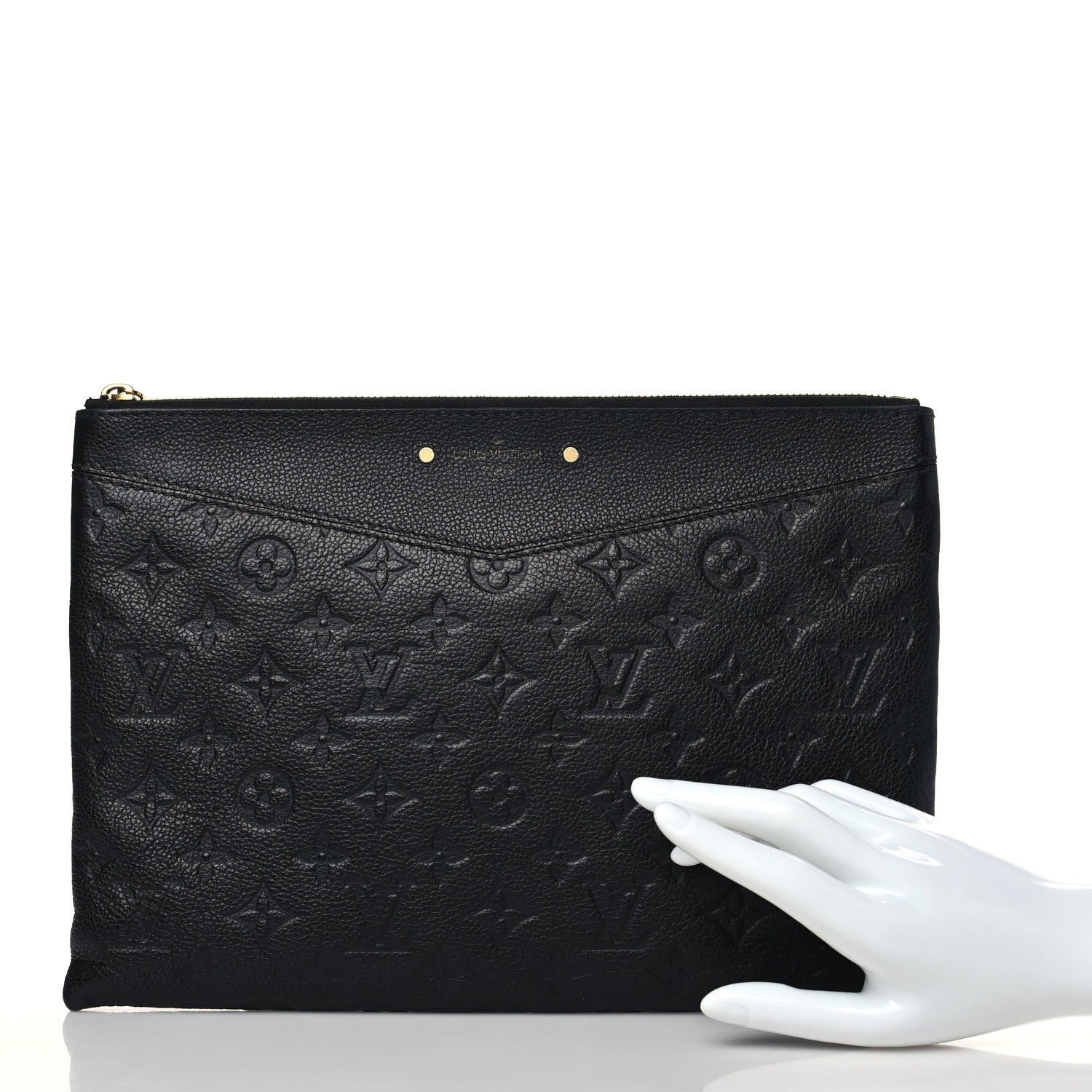 Louis Vuitton Empreinte Daily Pouch Black 2 of 7
