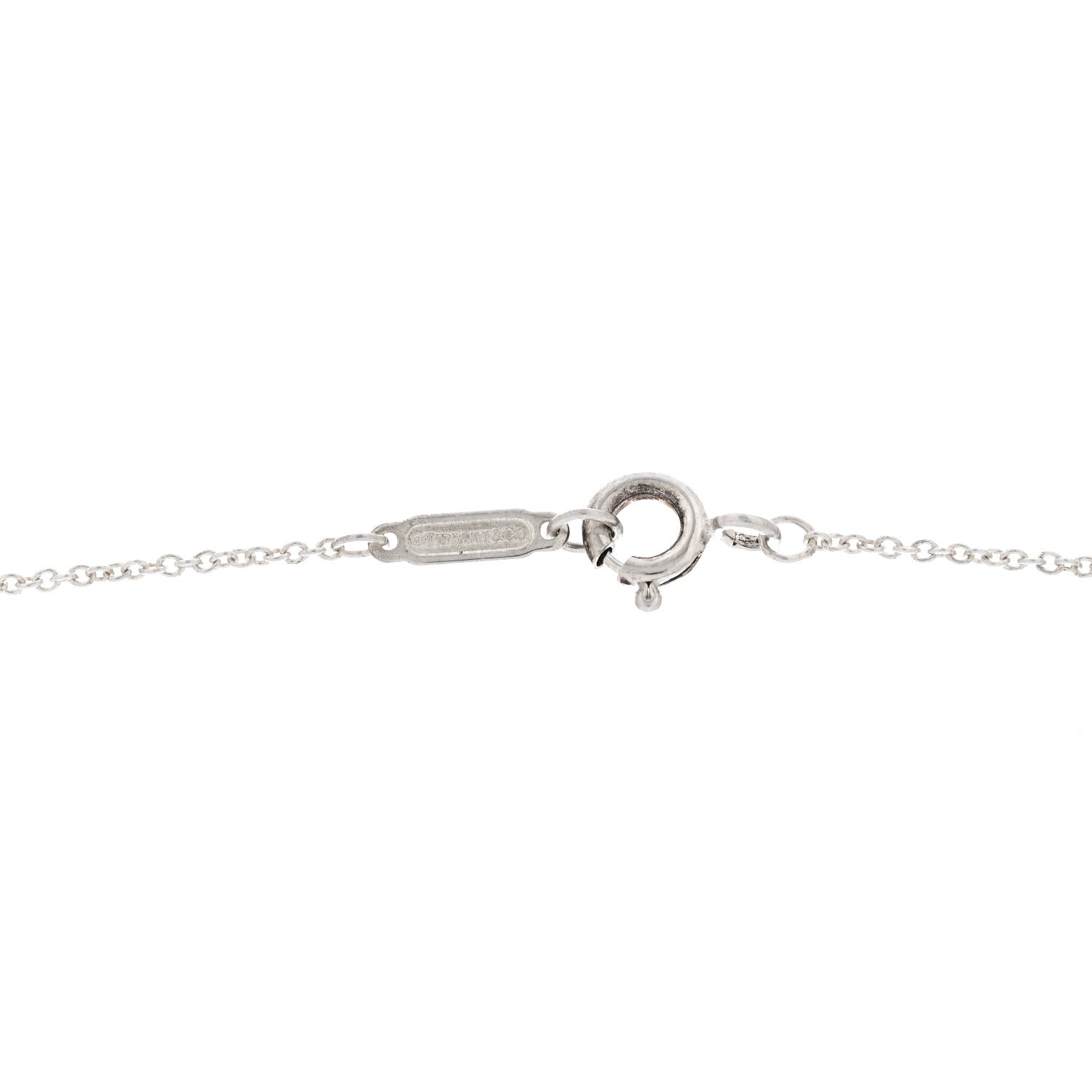 Tiffany Sterling Silver Diamond Small Daisy Key Pendant Necklace 4 of 4