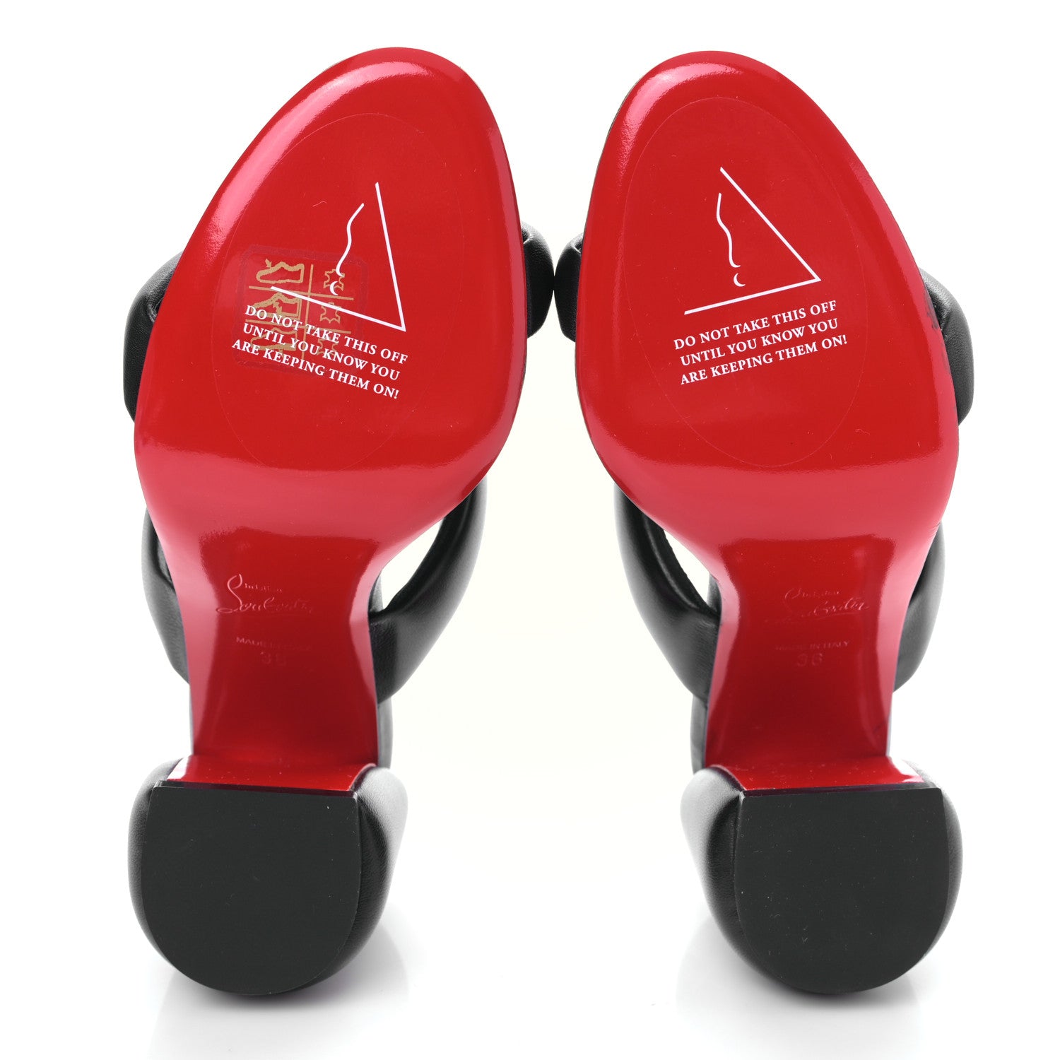 Christian Louboutin Nappa Inflama Sab 85 Sandals 36 Black 6 of 8