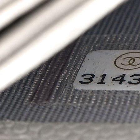 Chanel Caviar Quilted Card Holder Grey 7 of 10