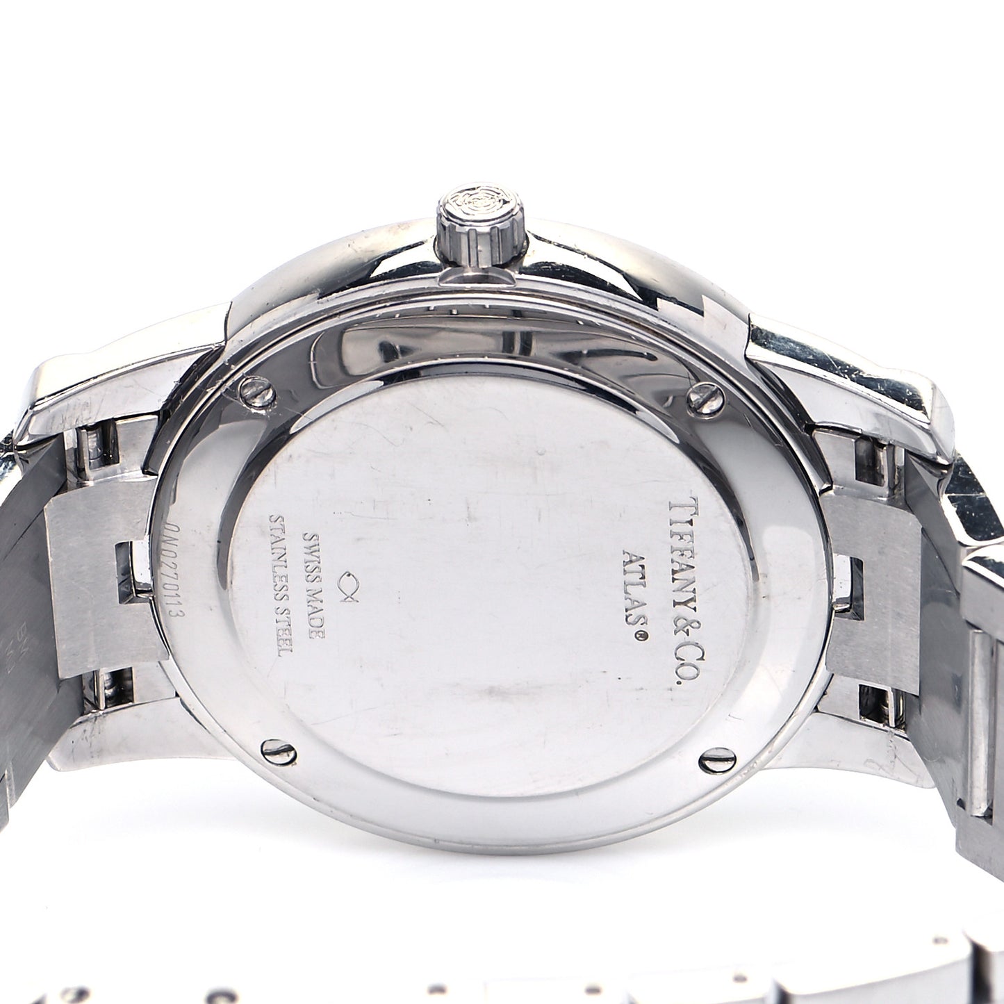 Stainless Steel 37mm Atlas 2-Hand Quartz Watch