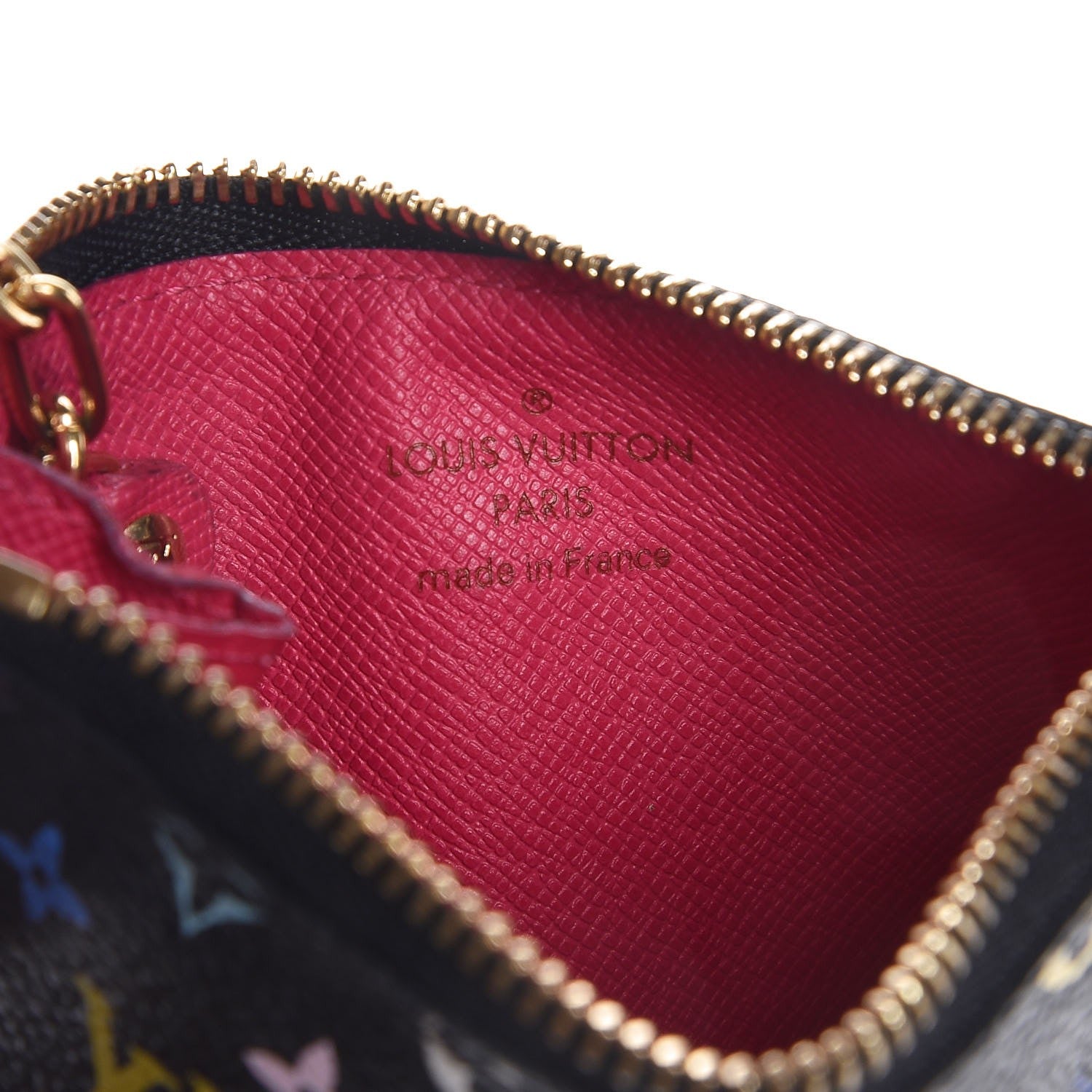Louis Vuitton Monogram Multicolor Key Pouch Black Grenade 7 of 8