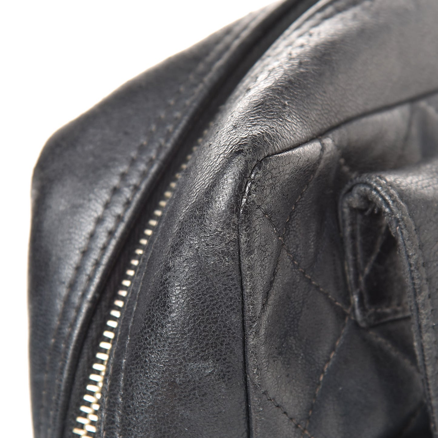 Lambskin Quilted CC Tote Black