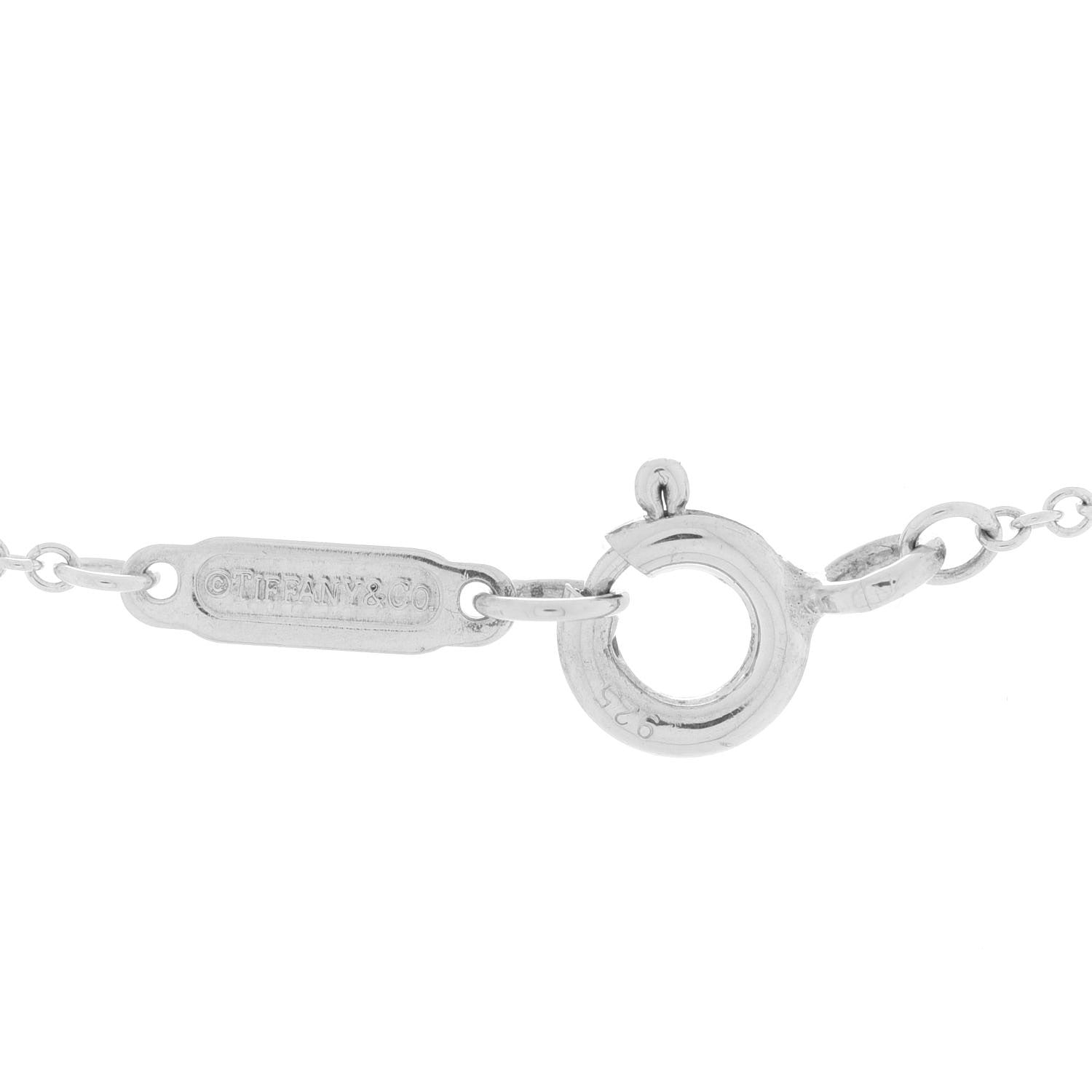 Tiffany Sterling Silver Small Bow Pendant Necklace 5 of 6
