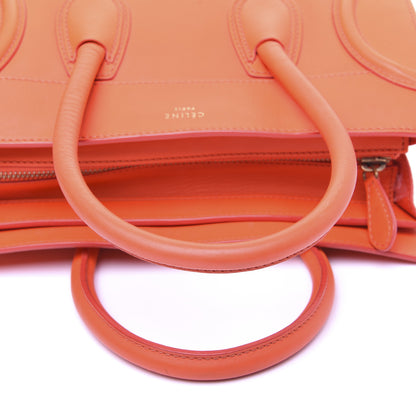 Celine Smooth Calfskin Micro Luggage Fluo Orange 11 of 17